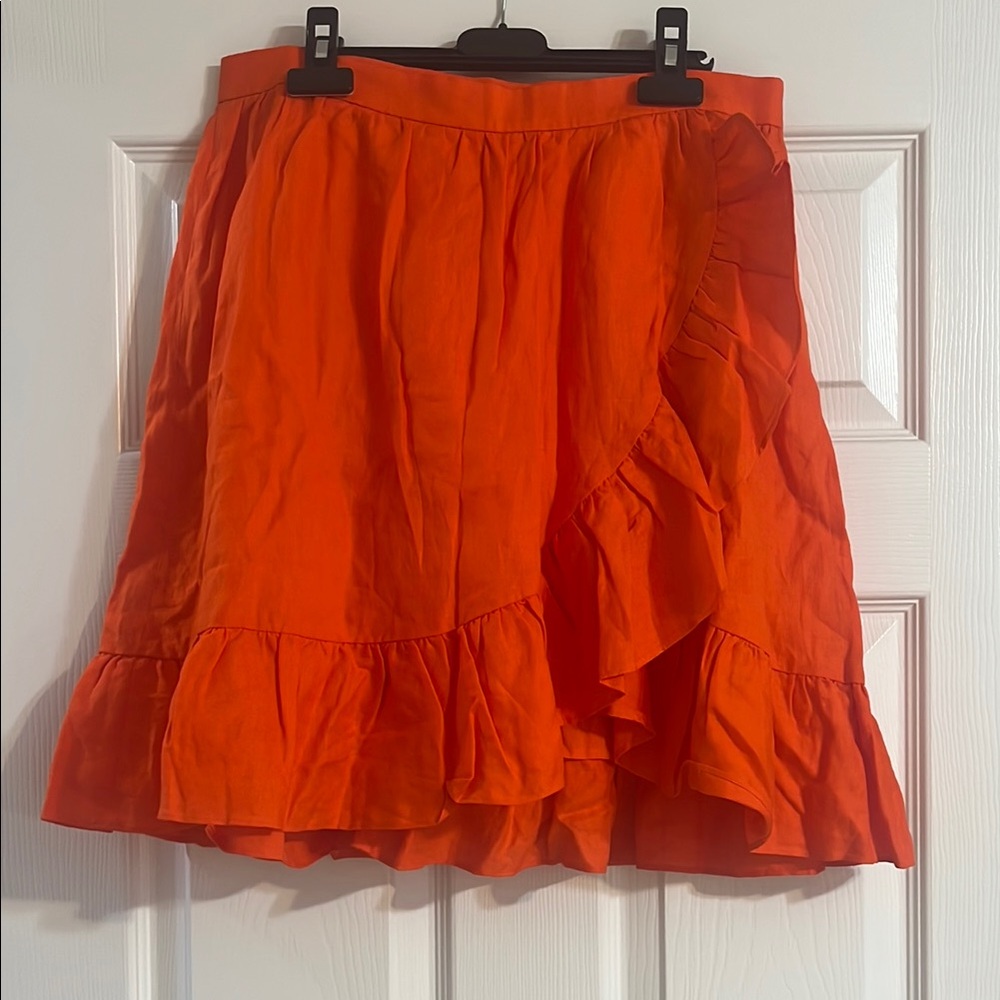 J. Crew Bright Orange Mini Skirt